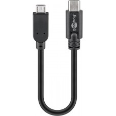 Laidas USB C - USB micro (K-K) 0.2m Goobay